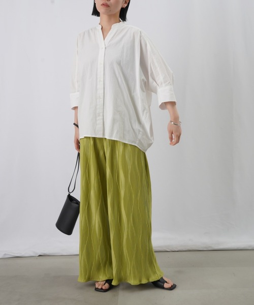 LUCA/LADY LUCK LUCA（ルカ/レディラックルカ）の「LC/LLL プリーツワイドイージーパンツ（その他パンツ・レディース・ブラック/ブルー/イエロー・FREE）」の7枚目の写真