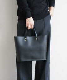 TIDEWAY | Ag+LEATHER BLACK&WHITE 抗菌 TOTE(トートバッグ)