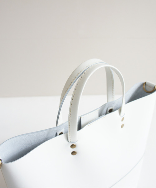 Ag+LEATHER BLACK&WHITE 抗菌 TOTE（トートバッグ）｜TIDEWAY（タイド