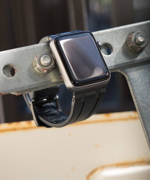 zandy(ズィーアンドワイ)の「zandy ズィー・アンド・ワイ/ Apple Watch【ステンレスシリコンバンド】Apple Watch バンド ステンレス×シリコン アップルウォッチベルト メタル ユニセックス /// silicone3(デジタル腕時計・レディース・ホワイト/ネイビー/グレー/オレンジ/ブラック・S/M)」の3枚目の写真