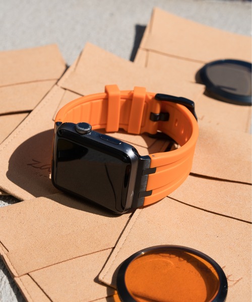 zandy(ズィーアンドワイ)の「zandy ズィー・アンド・ワイ/ Apple Watch【ステンレスシリコンバンド】Apple Watch バンド ステンレス×シリコン アップルウォッチベルト メタル ユニセックス /// silicone3(デジタル腕時計・レディース・ホワイト/ネイビー/グレー/オレンジ/ブラック・S/M)」の15枚目の写真