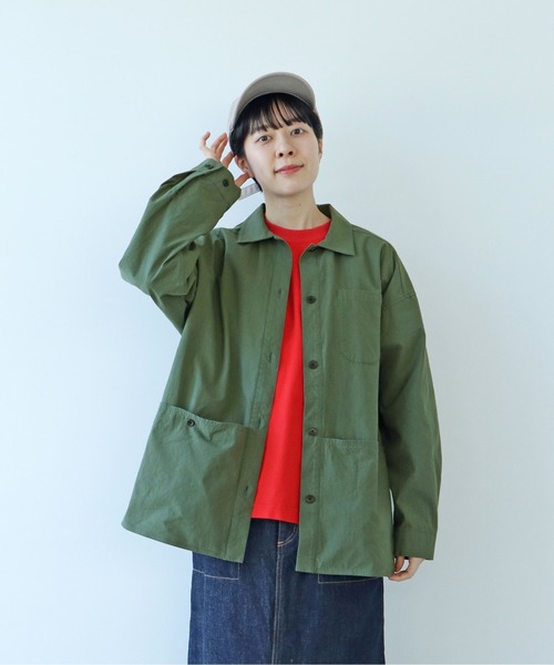 PAR ICI（パーリッシィ）の「ヴィンテージフィニッシュ ガーデンシャツ 