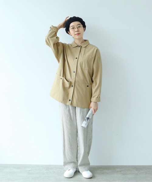 PAR ICI（パーリッシィ）の「ヴィンテージフィニッシュ ガーデンシャツ 