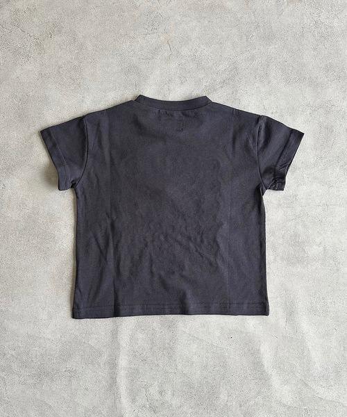 BIG FIELD（ビッグフィールド）の「レースプリントTシャツ（80～150cm）（Tシャツ/カットソー・キッズ・レッド/チャコール/オフホワイト・120/110/100/95/90/80/150/140/130）」の15枚目の写真