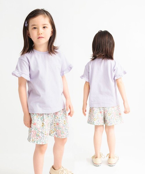 BRANSHES（ブランシェス）の「アソート半袖Tシャツ（Tシャツ/カットソー・キッズ・ラベンダー/アイボリー/ピンク/サックスブルー/オフホワイト/チャコールグレー・90/100/110/120/80/130/140/150）」の7枚目の写真