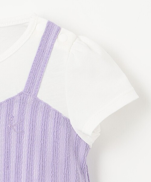 セール】【80-100㎝】レースカットソーコンビ チュニック（T