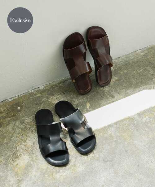 URBAN RESEARCH（アーバンリサーチ）の「『別注』L’ARTIGIANO DEL CUOIO×URBAN RESEARCH　レザーサンダル（サンダル・レディース・ダークブラウン/ブラック・38/37/36）」の17枚目の写真