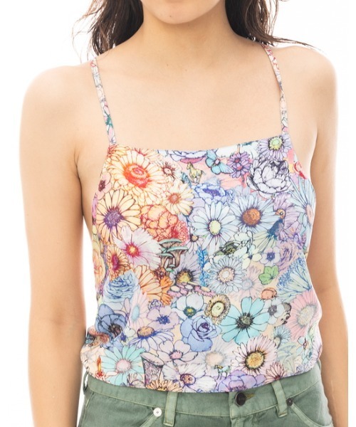 RVCA(ルーカ)の「RVCA レディース 【SAGE VAUGHN】 SASHA TANK ANP タンクトップ 【2024年春夏モデル】/ルーカボタニカル柄タンクトップ(タンクトップ・レディース・マルチ・SMALL/MEDIUM/LARGE)」の2枚目の写真