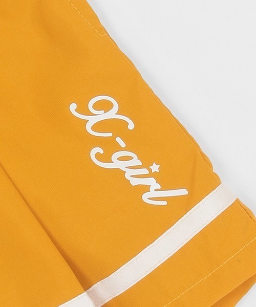 X-girl Stages（エックスガールステージス）の「【一部ショップ展開】サイドプリーツマリンショーツ（その他パンツ・キッズ・ベージュ/イエロー/ネイビー・100cm/110cm/120cm/130cm/140cm）」の7枚目の写真