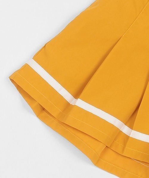 X-girl Stages（エックスガールステージス）の「【一部ショップ展開】サイドプリーツマリンショーツ（その他パンツ・キッズ・ベージュ/イエロー/ネイビー・100cm/110cm/120cm/130cm/140cm）」の6枚目の写真