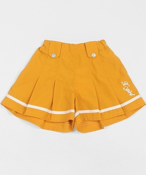 X-girl Stages（エックスガールステージス）の「【一部ショップ展開】サイドプリーツマリンショーツ（その他パンツ・キッズ・ベージュ/イエロー/ネイビー・100cm/110cm/120cm/130cm/140cm）」の13枚目の写真