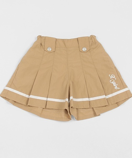 X-girl Stages（エックスガールステージス）の「【一部ショップ展開】サイドプリーツマリンショーツ（その他パンツ・キッズ・ベージュ/イエロー/ネイビー・100cm/110cm/120cm/130cm/140cm）」の15枚目の写真