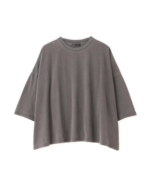 WHITELAND(ホワイトランド)の「WHITELAND/ホワイトランド/PIGMENT WIDE TEE(Tシャツ/カットソー・メンズ・ブラック・F)」の2枚目の写真