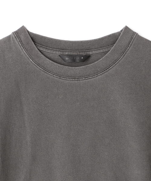 WHITELAND(ホワイトランド)の「WHITELAND/ホワイトランド/PIGMENT WIDE TEE(Tシャツ/カットソー・メンズ・ブラック・F)」の5枚目の写真