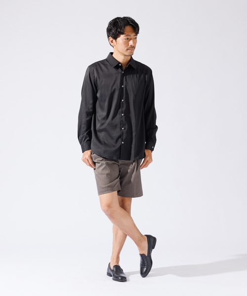 ABAHOUSE GRAY(アバハウスグレイ)の「【Air Hole Stretch】エアリー レギュラーカラー シャツ(シャツ/ブラウス・メンズ・ホワイト/ブラック/グレイッシュベージュ/ネイビー・46/50/48)」の5枚目の写真