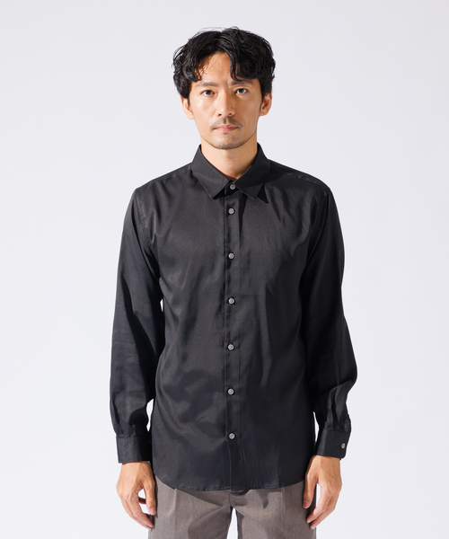 ABAHOUSE GRAY(アバハウスグレイ)の「【Air Hole Stretch】エアリー レギュラーカラー シャツ(シャツ/ブラウス・メンズ・ホワイト/ブラック/グレイッシュベージュ/ネイビー・46/50/48)」の6枚目の写真