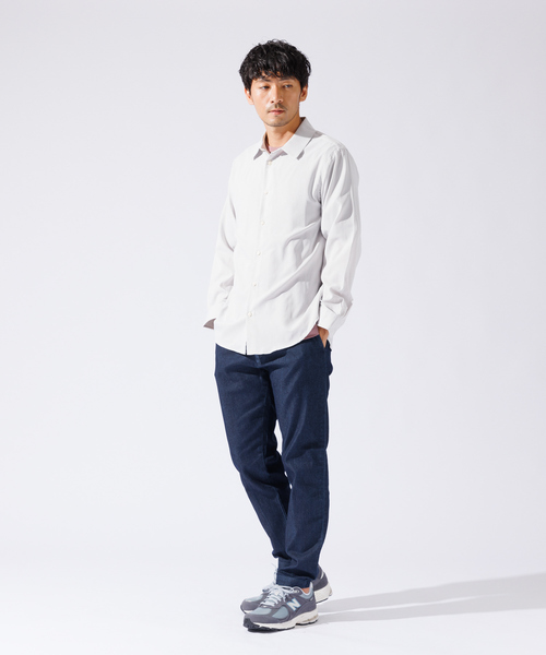 ABAHOUSE GRAY(アバハウスグレイ)の「【Air Hole Stretch】エアリー レギュラーカラー シャツ(シャツ/ブラウス・メンズ・ホワイト/ブラック/グレイッシュベージュ/ネイビー・46/50/48)」の18枚目の写真
