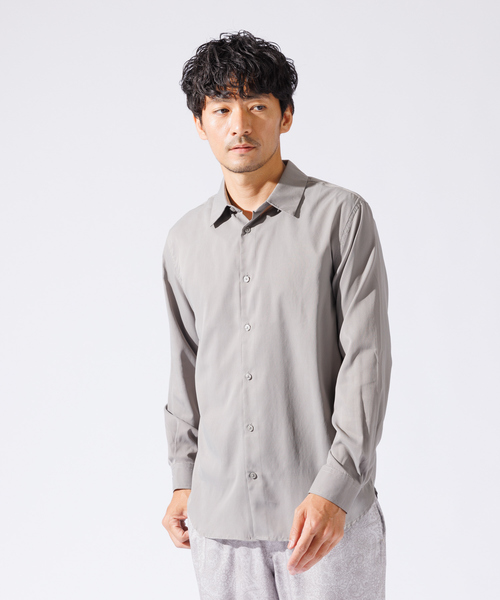 ABAHOUSE GRAY(アバハウスグレイ)の「【Air Hole Stretch】エアリー レギュラーカラー シャツ(シャツ/ブラウス・メンズ・ホワイト/ブラック/グレイッシュベージュ/ネイビー・46/50/48)」の21枚目の写真