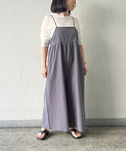 LBC（エルビーシー）の「キャミワイドサロペット（サロペット/オーバーオール・レディース・ブラック/グレー・M）」の17枚目の写真