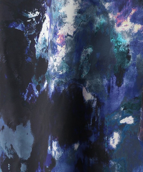 HARE（ハレ）の「BLURプリントボウタイシャツ(HARE)（シャツ/ブラウス・メンズ・ブラック/グレー/ブルー・SMALL/MEDIUM）」の5枚目の写真