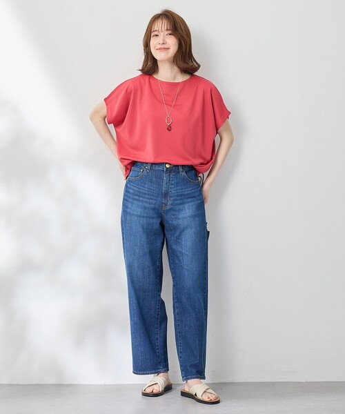 あおりんご様用ワイドパンツ、フレンチスリーブのブラウス2点 セール】【洗濯機可/接触冷感/UVカット/アンチピリング】ドライ