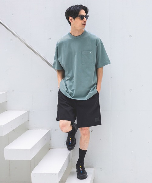 HEREIAM(ヘレイアム)の「【HEREIAM MEN】接触冷感&吸水速乾/IIWC LOGO TEE(Tシャツ/カットソー・メンズ・ブラック/ホワイト/アクア・MEDIUM/LARGE)」の12枚目の写真