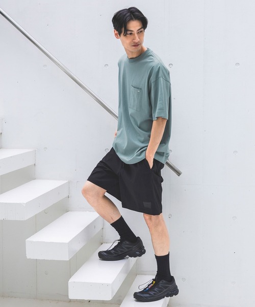 HEREIAM(ヘレイアム)の「【HEREIAM MEN】接触冷感&吸水速乾/IIWC LOGO TEE(Tシャツ/カットソー・メンズ・ブラック/ホワイト/アクア・MEDIUM/LARGE)」の14枚目の写真