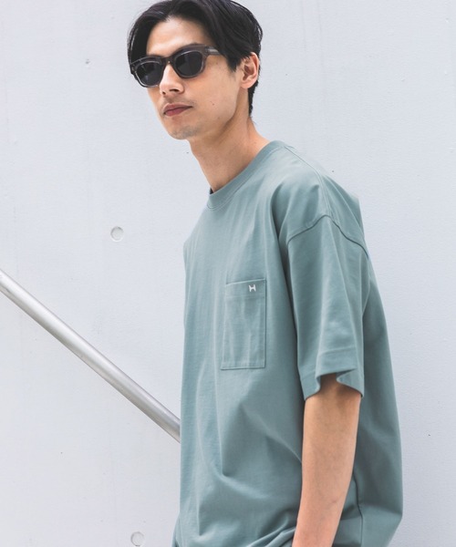HEREIAM(ヘレイアム)の「【HEREIAM MEN】接触冷感&吸水速乾/IIWC LOGO TEE(Tシャツ/カットソー・メンズ・ブラック/ホワイト/アクア・MEDIUM/LARGE)」の17枚目の写真
