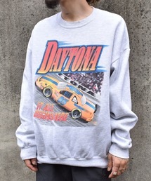 【ヴィンテージ古着】80's DAYTONA/デイトナ レーシング クルーネックスウェット USA製