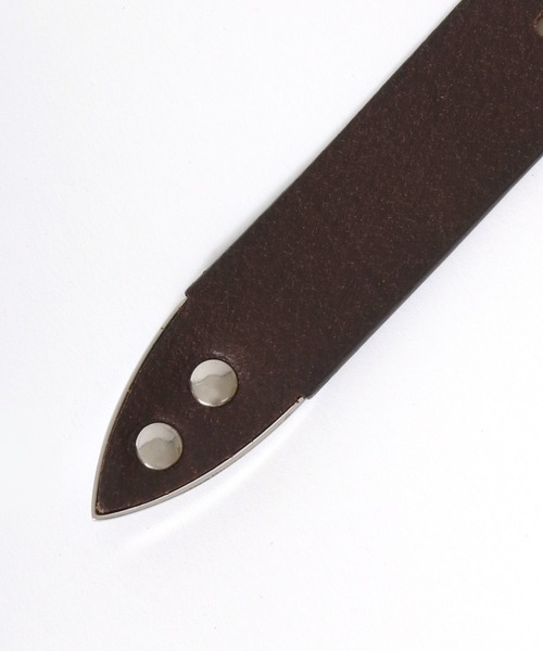 Lee（リー）の「Lee/リー Leather Western Belt/25mm 牛革 ウエスタンバックル レザーベルト/レディース メンズ（ベルト・メンズ・ダークブラウン/ブラック・FREE）」の9枚目の写真