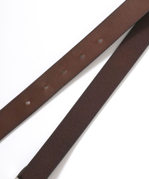 Lee（リー）の「Lee/リー Leather Western Belt/25mm 牛革 ウエスタンバックル レザーベルト/レディース メンズ（ベルト・メンズ・ダークブラウン/ブラック・FREE）」の5枚目の写真