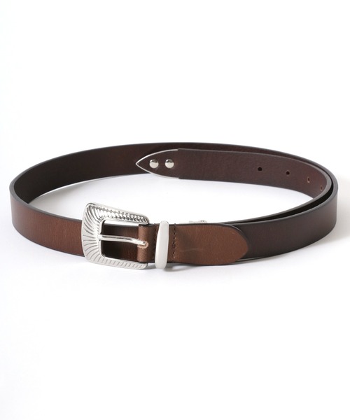 Lee（リー）の「Lee/リー Leather Western Belt/25mm 牛革 ウエスタンバックル レザーベルト/レディース メンズ（ベルト・メンズ・ダークブラウン/ブラック・FREE）」の14枚目の写真