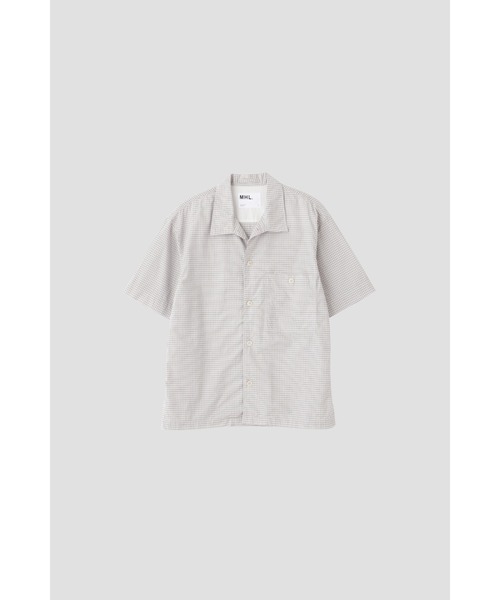 MHL.（エムエイチエル）の「COTTON GRAPH CHECK（シャツ/ブラウス・メンズ・オフホワイト・LARGE/MEDIUM/SMALL/X-LARGE）」の6枚目の写真