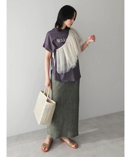 Green Parks(グリーンパークス)の「マルチwayチュールプリーツベルト(ベルト・レディース・ブラック/ホワイト系その他2・FREE)」の19枚目の写真