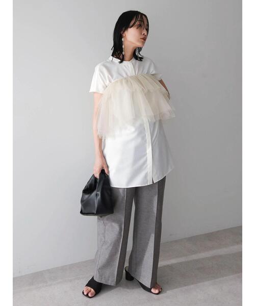 Green Parks(グリーンパークス)の「マルチwayチュールプリーツベルト(ベルト・レディース・ブラック/ホワイト系その他2・FREE)」の5枚目の写真