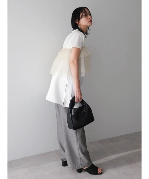 Green Parks(グリーンパークス)の「マルチwayチュールプリーツベルト(ベルト・レディース・ブラック/ホワイト系その他2・FREE)」の6枚目の写真