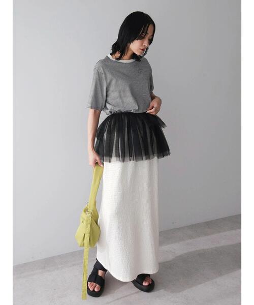 Green Parks(グリーンパークス)の「マルチwayチュールプリーツベルト(ベルト・レディース・ブラック/ホワイト系その他2・FREE)」の9枚目の写真