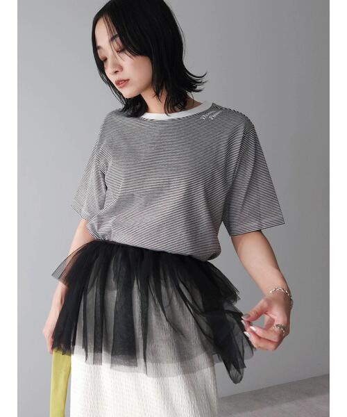 Green Parks(グリーンパークス)の「マルチwayチュールプリーツベルト(ベルト・レディース・ブラック/ホワイト系その他2・FREE)」の11枚目の写真