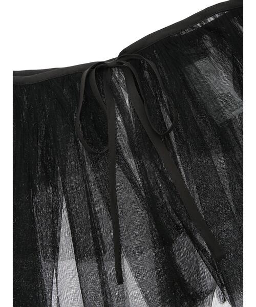 Green Parks(グリーンパークス)の「マルチwayチュールプリーツベルト(ベルト・レディース・ブラック/ホワイト系その他2・FREE)」の16枚目の写真