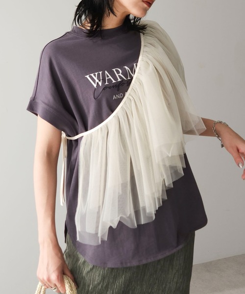 Green Parks(グリーンパークス)の「マルチwayチュールプリーツベルト(ベルト・レディース・ブラック/ホワイト系その他2・FREE)」の1枚目の写真