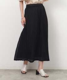 OPAQUE.CLIP | ラメジャージ プリーツスカート【洗濯機洗い可】(スカート)