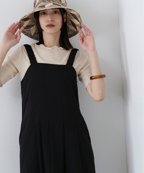 N.（N. Natural Beauty Basic）（エヌエヌナチュラルビューティーベーシック）の「◆ボートネックシュリンクカットソー（Tシャツ/カットソー・レディース・クリーム/ブラック/ライトグリーン・MEDIUM）」の8枚目の写真