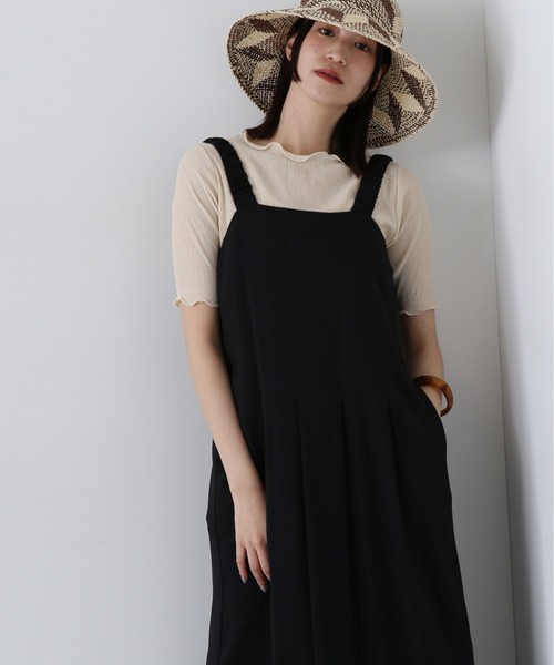 N.（N. Natural Beauty Basic）（エヌエヌナチュラルビューティーベーシック）の「◆ボートネックシュリンクカットソー（Tシャツ/カットソー・レディース・クリーム/ブラック/ライトグリーン・MEDIUM）」の7枚目の写真
