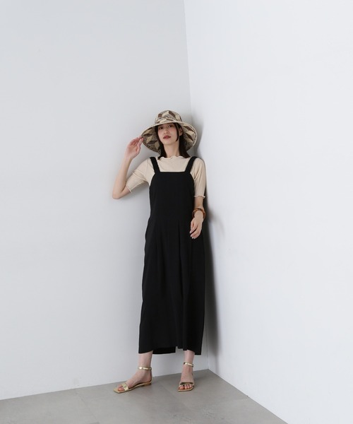 N.（N. Natural Beauty Basic）（エヌエヌナチュラルビューティーベーシック）の「◆ボートネックシュリンクカットソー（Tシャツ/カットソー・レディース・クリーム/ブラック/ライトグリーン・MEDIUM）」の4枚目の写真