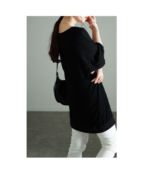 Sawa a la mode(サワアラモード)の「ランダムステッチカットソー(Tシャツ/カットソー・レディース・ブラック/グレー・FREE)」の10枚目の写真