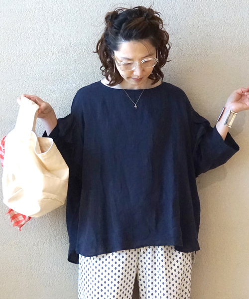 60リネン スリーブフリルプル（シャツ/ブラウス）｜JOURNAL