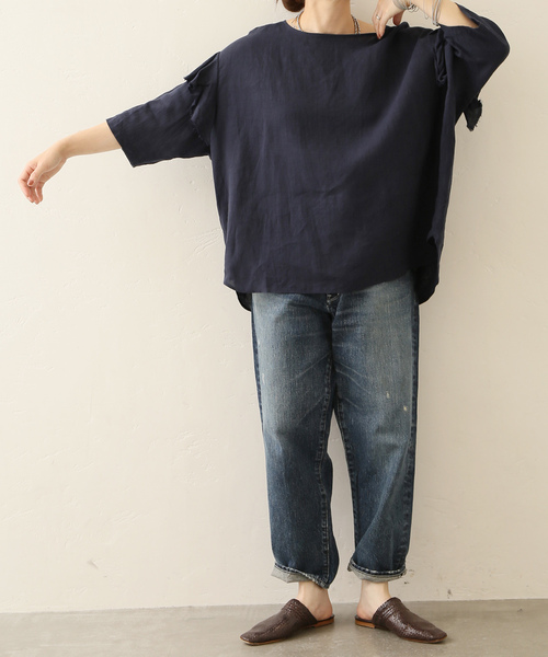 60リネン スリーブフリルプル（シャツ/ブラウス）｜JOURNAL