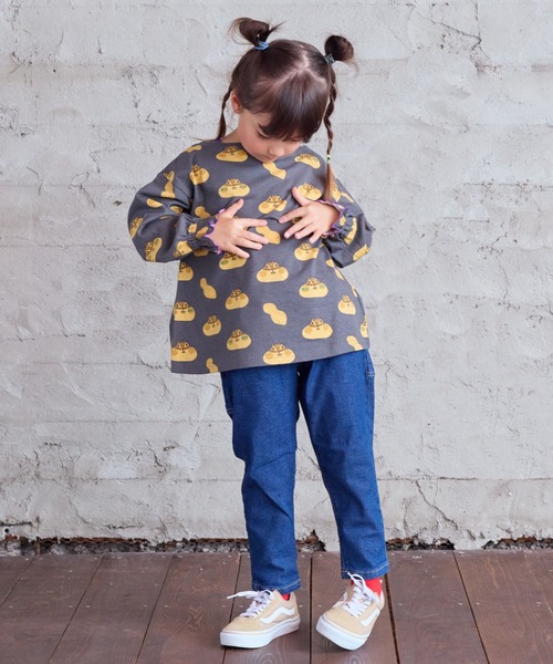 HOGAN RANCH WEAR（ホーガンランチウエア）の「ソウガラフレアスリーブカットソー（Tシャツ/カットソー・キッズ・チャコール/ピンク/オフホワイト・90/100/110/120/80/130/140/150）」の16枚目の写真