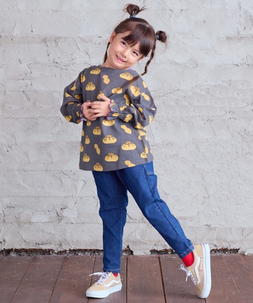 HOGAN RANCH WEAR（ホーガンランチウエア）の「ソウガラフレアスリーブカットソー（Tシャツ/カットソー・キッズ・チャコール/ピンク/オフホワイト・90/100/110/120/80/130/140/150）」の17枚目の写真