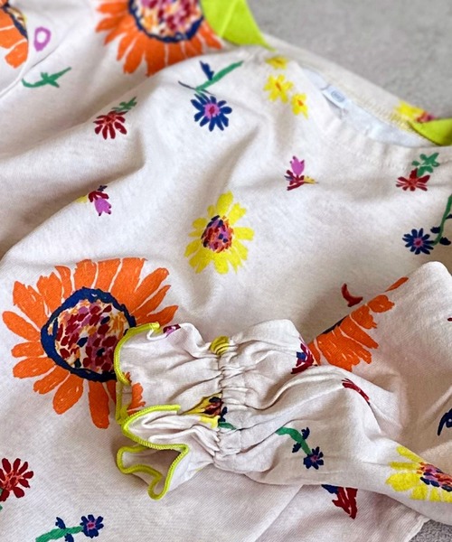 HOGAN RANCH WEAR（ホーガンランチウエア）の「ソウガラフレアスリーブカットソー（Tシャツ/カットソー・キッズ・チャコール/ピンク/オフホワイト・90/100/110/120/80/130/140/150）」の11枚目の写真